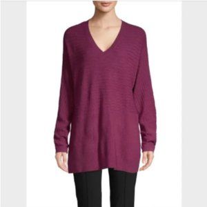 NWT Lord & Taylor V-Neck Knit Wool-Blend Sweater
